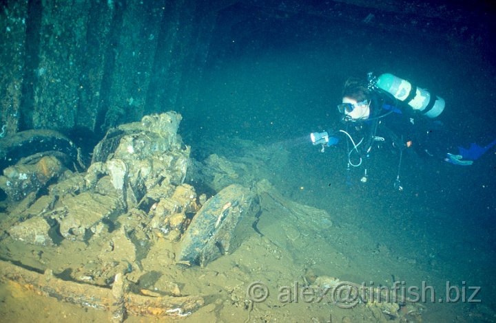 Car3.jpg - Remains of cars inside the hold