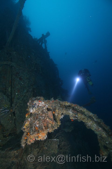 USS_Aaron_Ward-220.JPG - Life boat davit