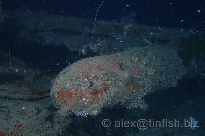 USS_Aaron_Ward-312.JPG - Last remaining torpedo in the launcher